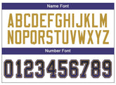 Custom Black Gold-Purple Drift Fashion Mesh Authentic Football Jersey